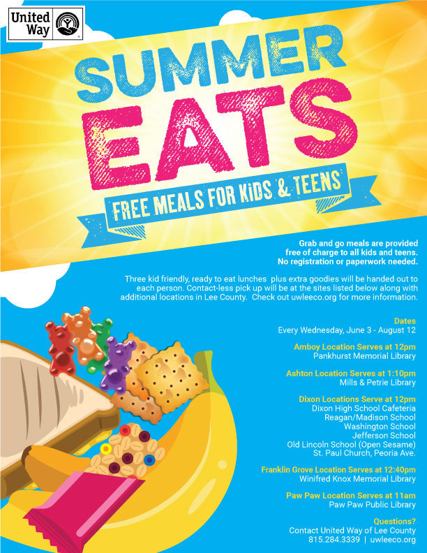 Modsætte sig den første ordningen Summer Meal Program | Paw Paw CUSD 271